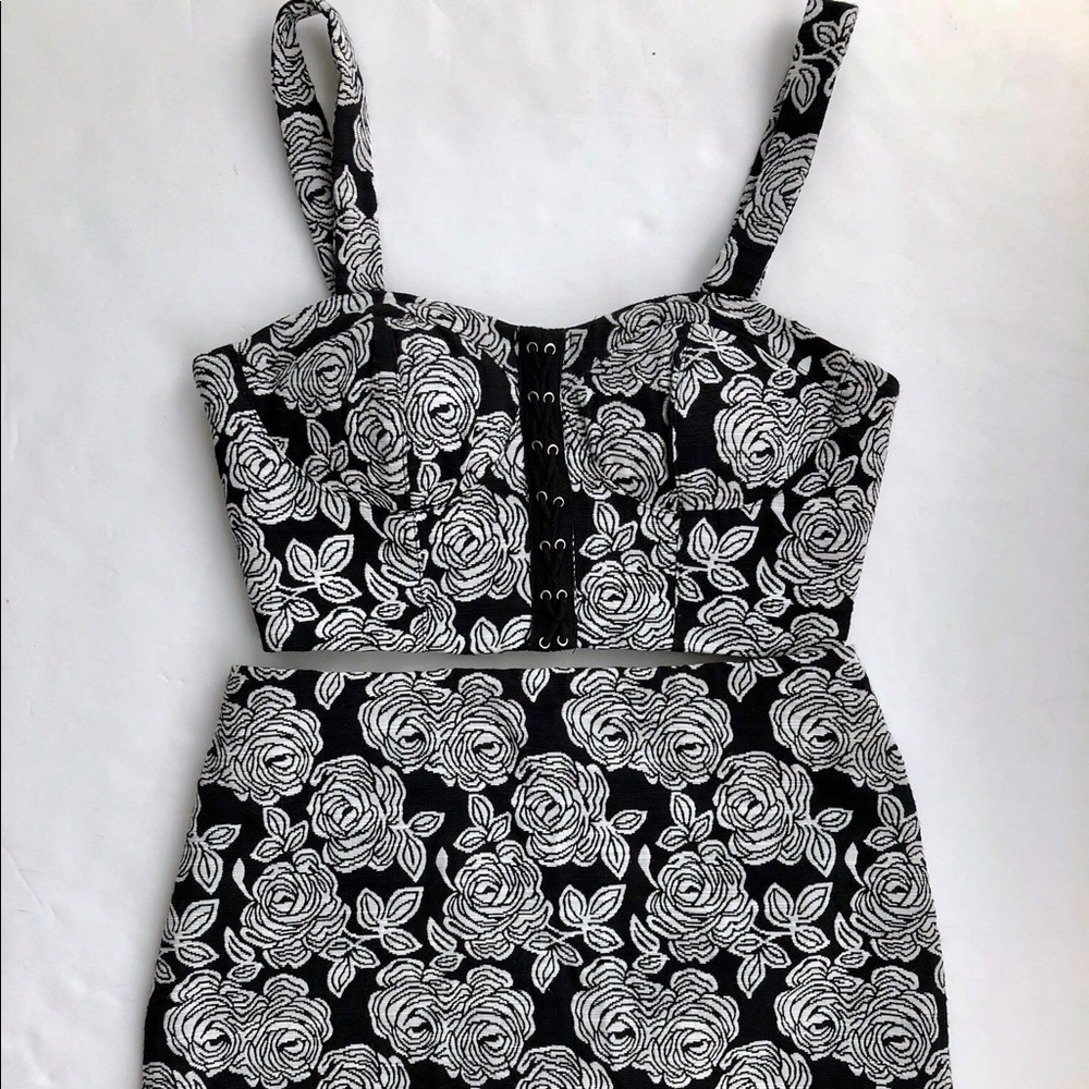 Two-pc Skirt and Crop Top